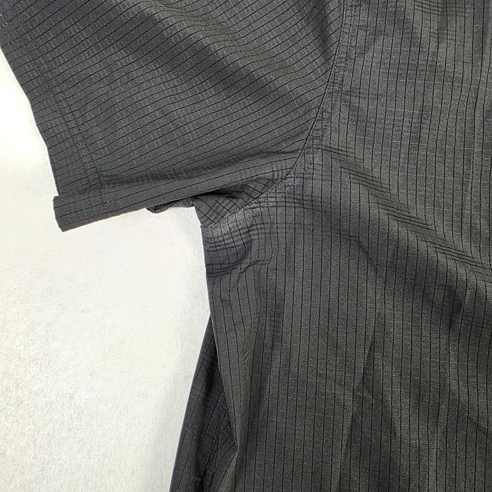 5.11‎ Tactical Mens XL Black Ripstop Short Sleeve Snap Button Down Shirt - Picture 3 of 7